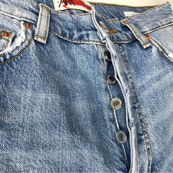 New Zara The Boo High Rise Wide Leg Jeans - Picture 4 of 14